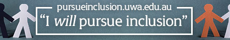 Pursue inclusion UWA global email signature